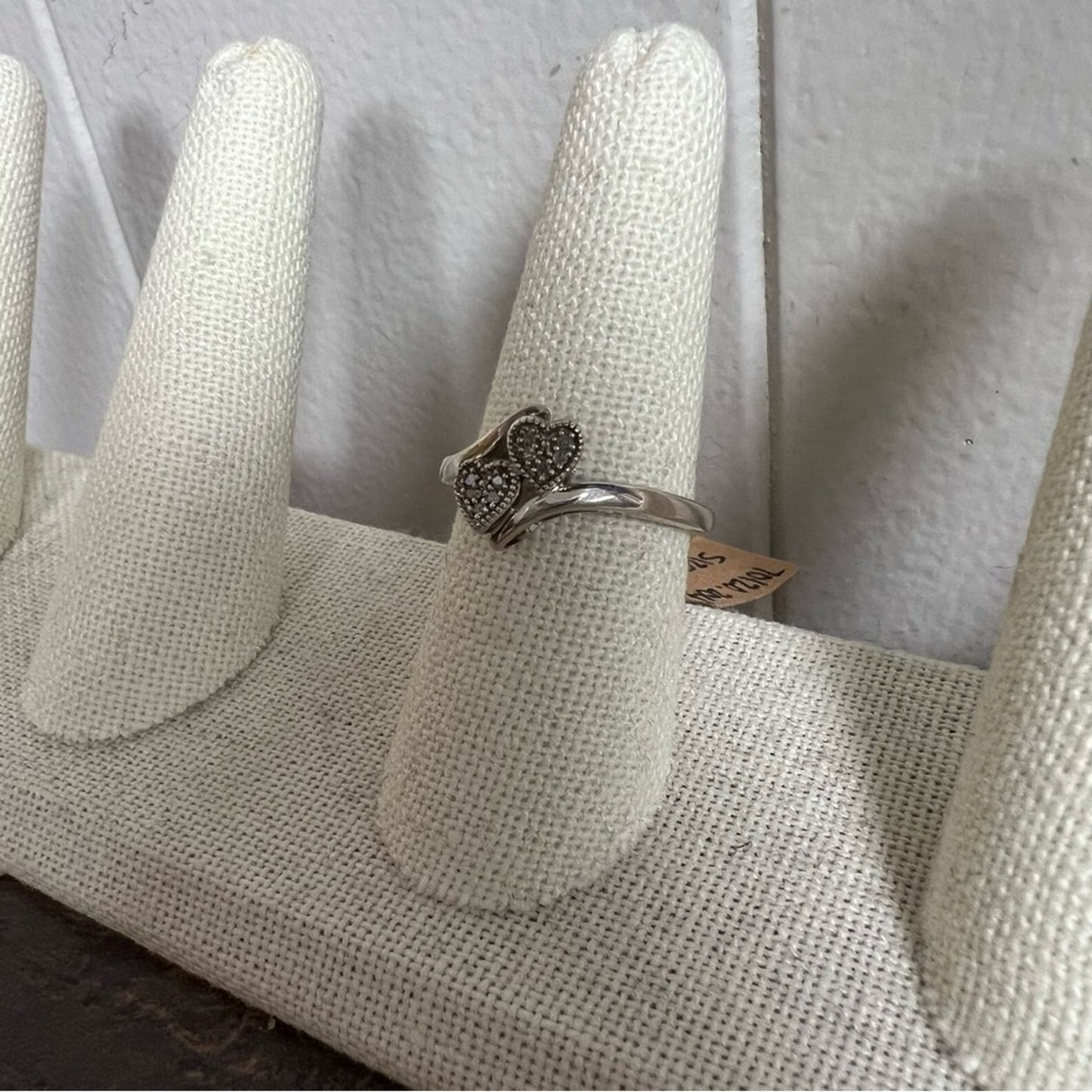 Sterling heart ring Stamped 925 SZ 8
