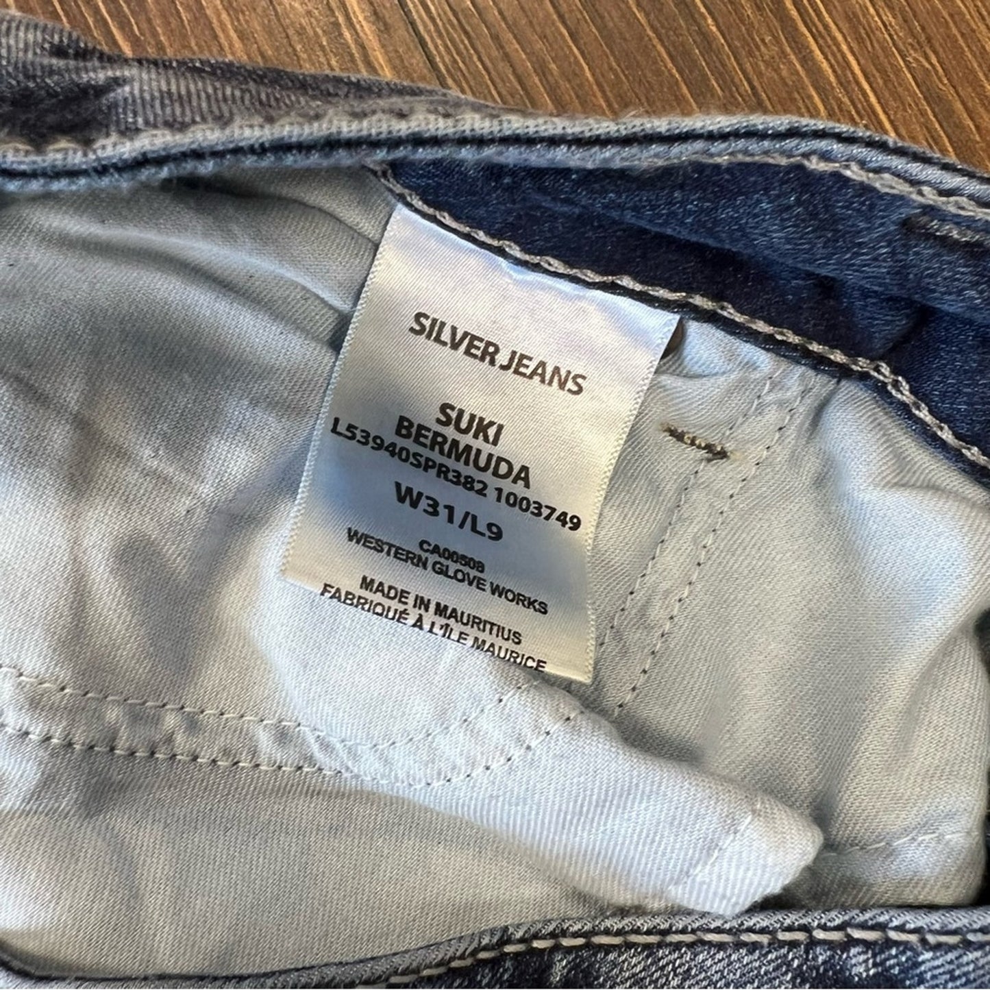 Silver jeans Bermuda shorts SZ 31/10