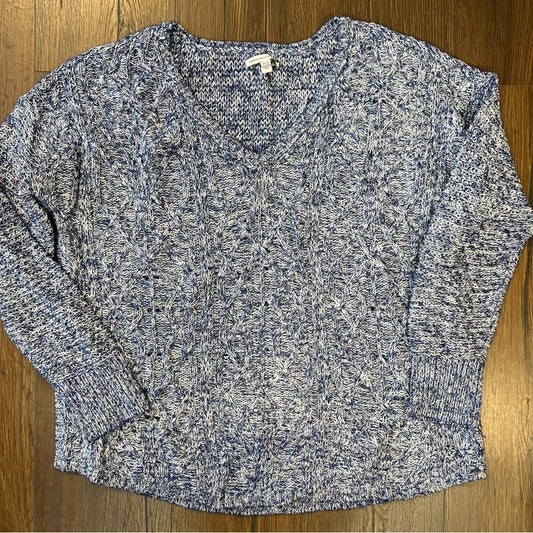 American Eagle blue v neck sweater SZ XL