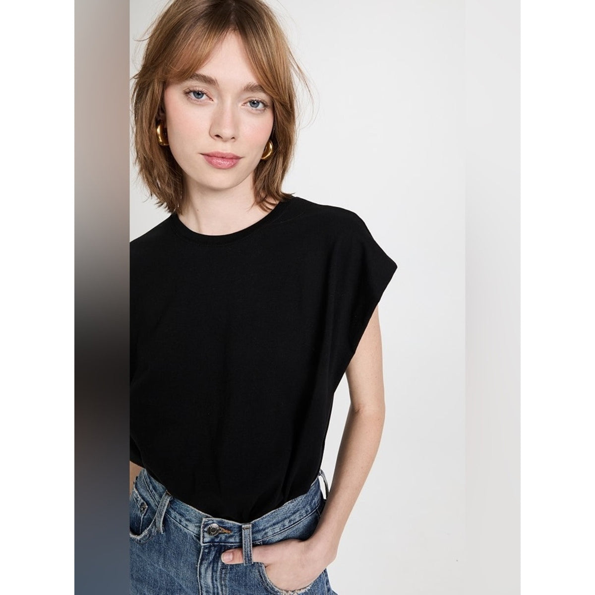 🆕 Pistola Trina Black Muscle Tee NWT SZ SM