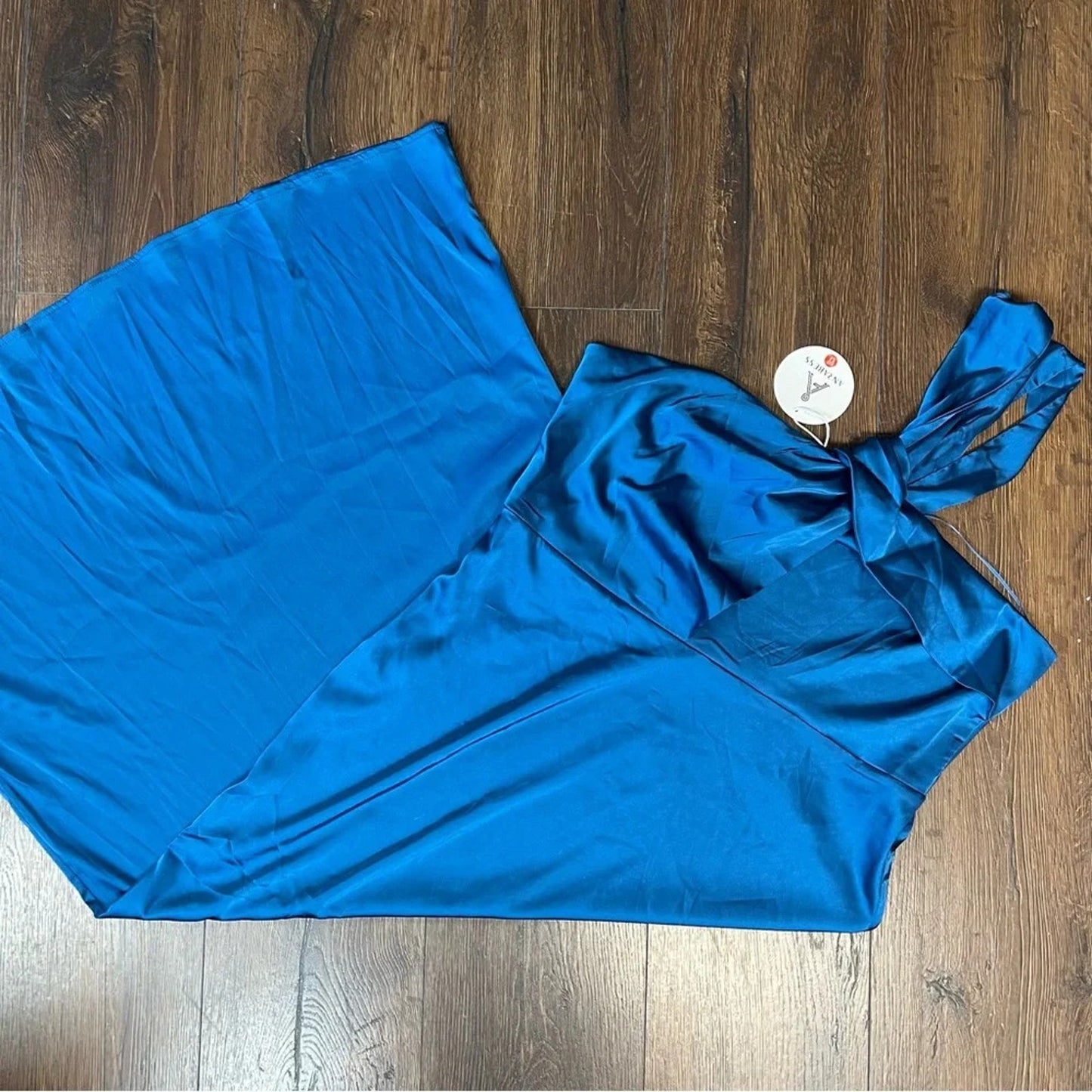 🆕 ANRABESS Satin One‎ shoulder Cocktail Evening Party Maxi Dresses SZ XL
