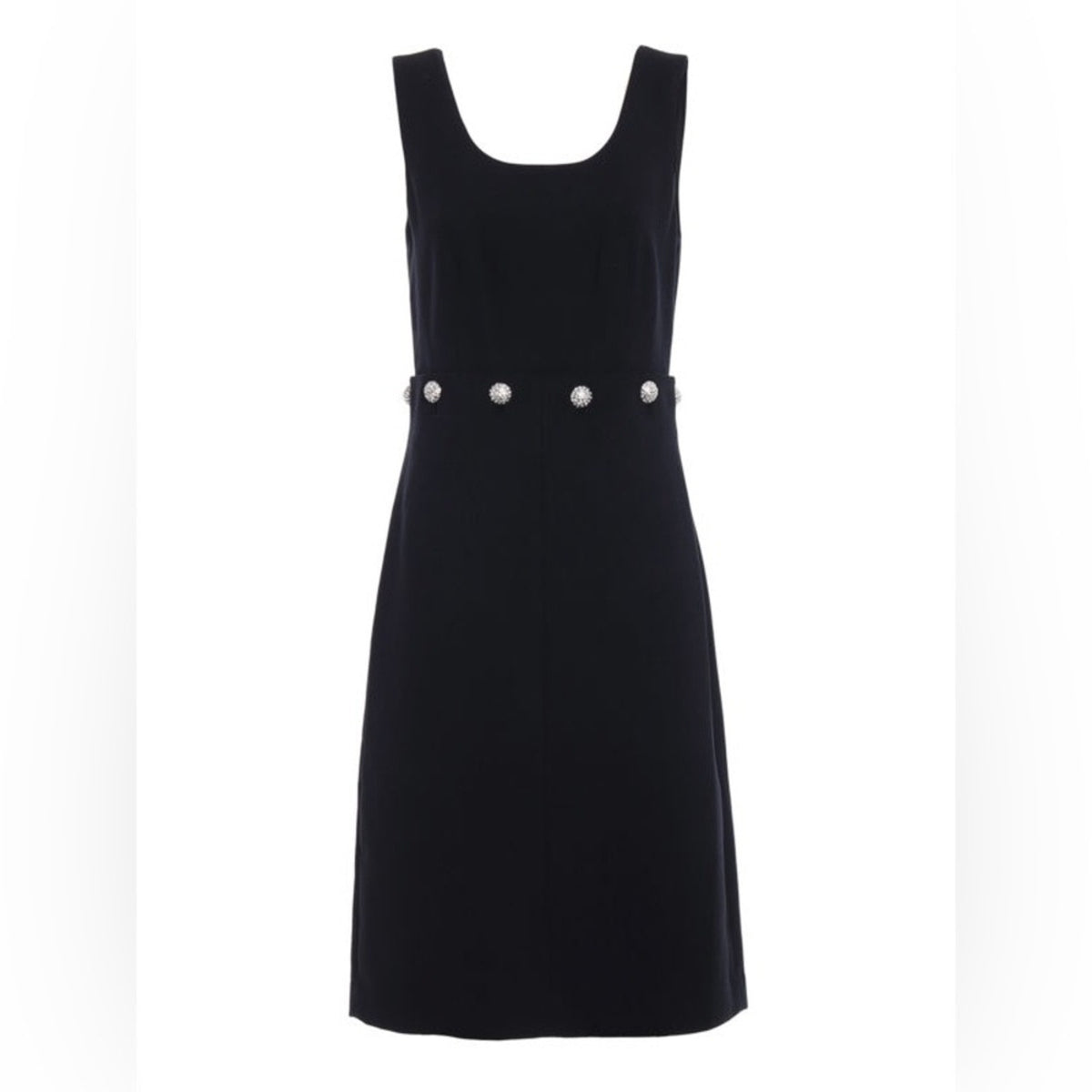 Tory Burch Fremont wool blend midi dress w/‎rhinestones SZ SM