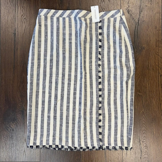 🆕NEW Banana republic Blue Striped Pencil skirt SZ 10
