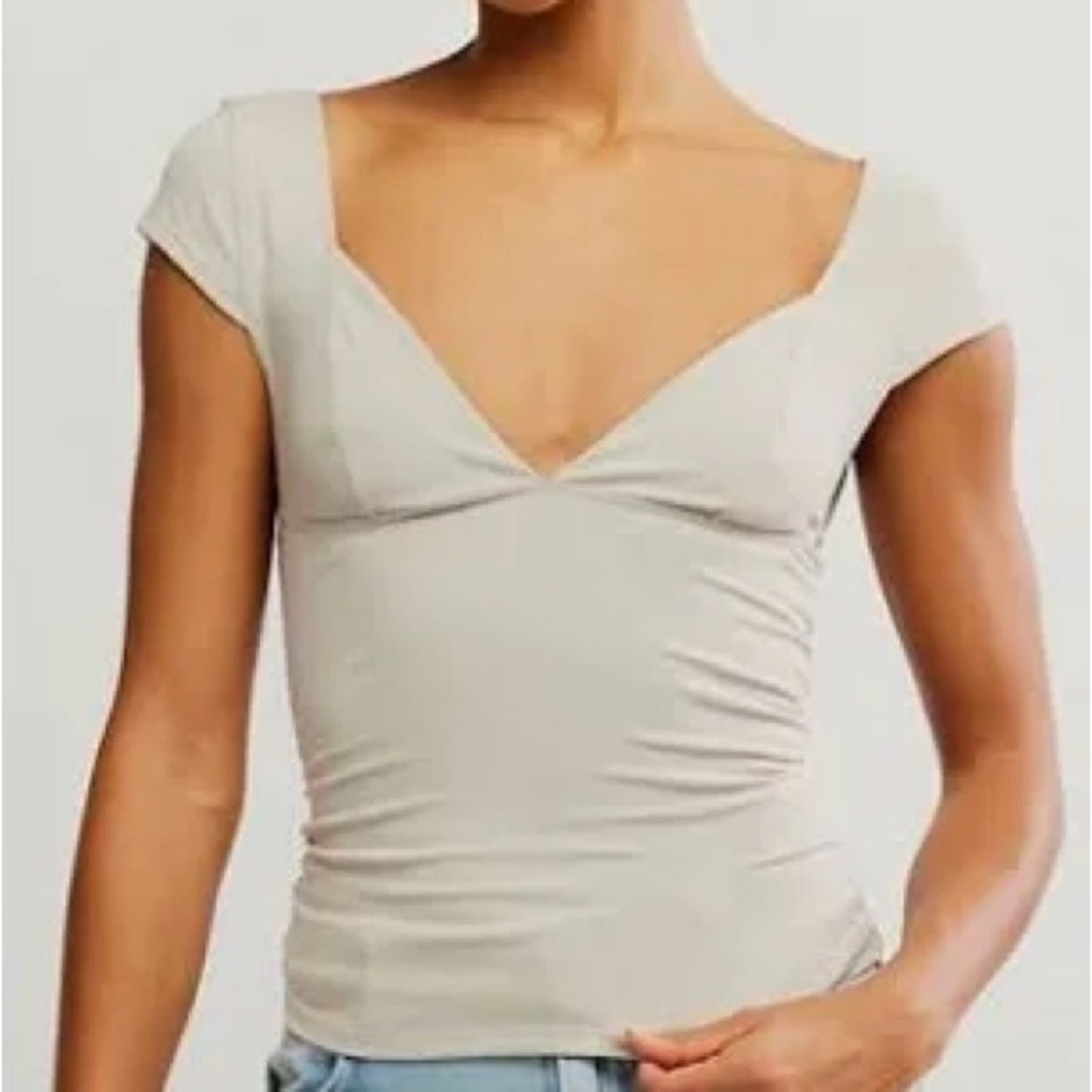 New Free People Duo Corset Cami Pumice Stone‎ SZ LG