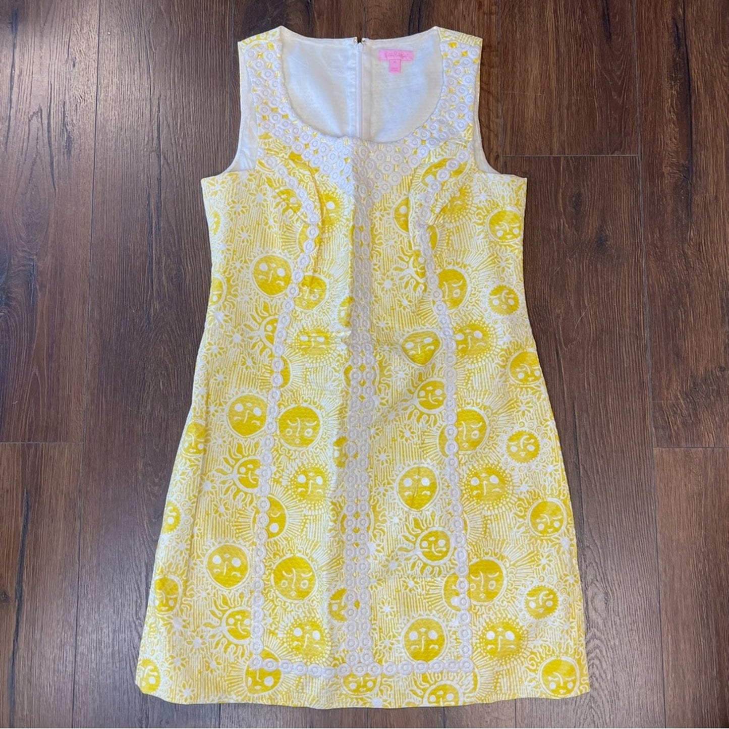 Lilly Pulitzer MacFarlane Sun Print Shift Dress SZ 14