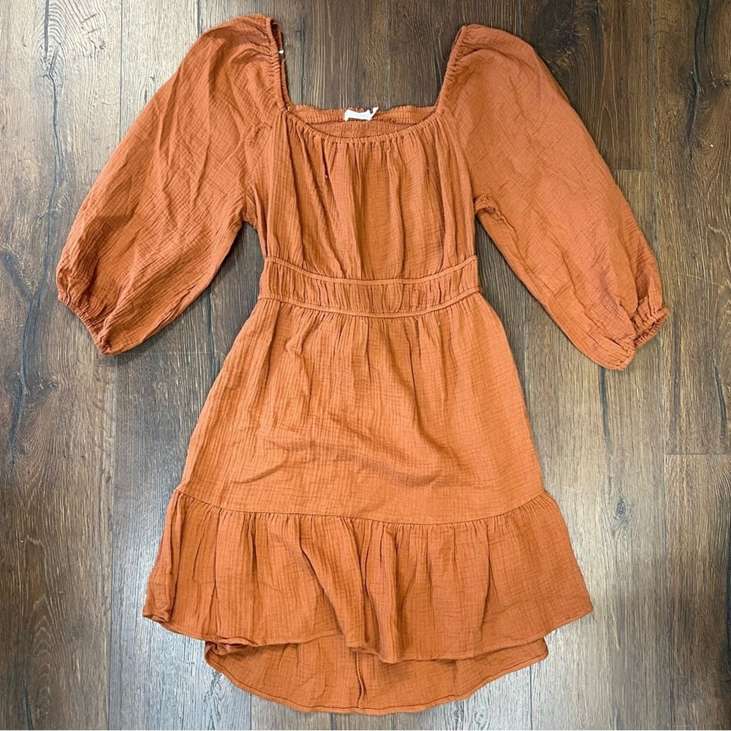 LUSH Lola Gauze Peasant Dress SZ LG