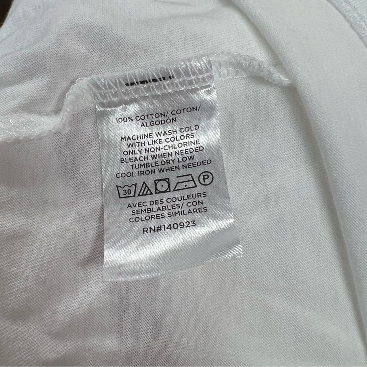LOFT white pleated shoulder tee SZ MED