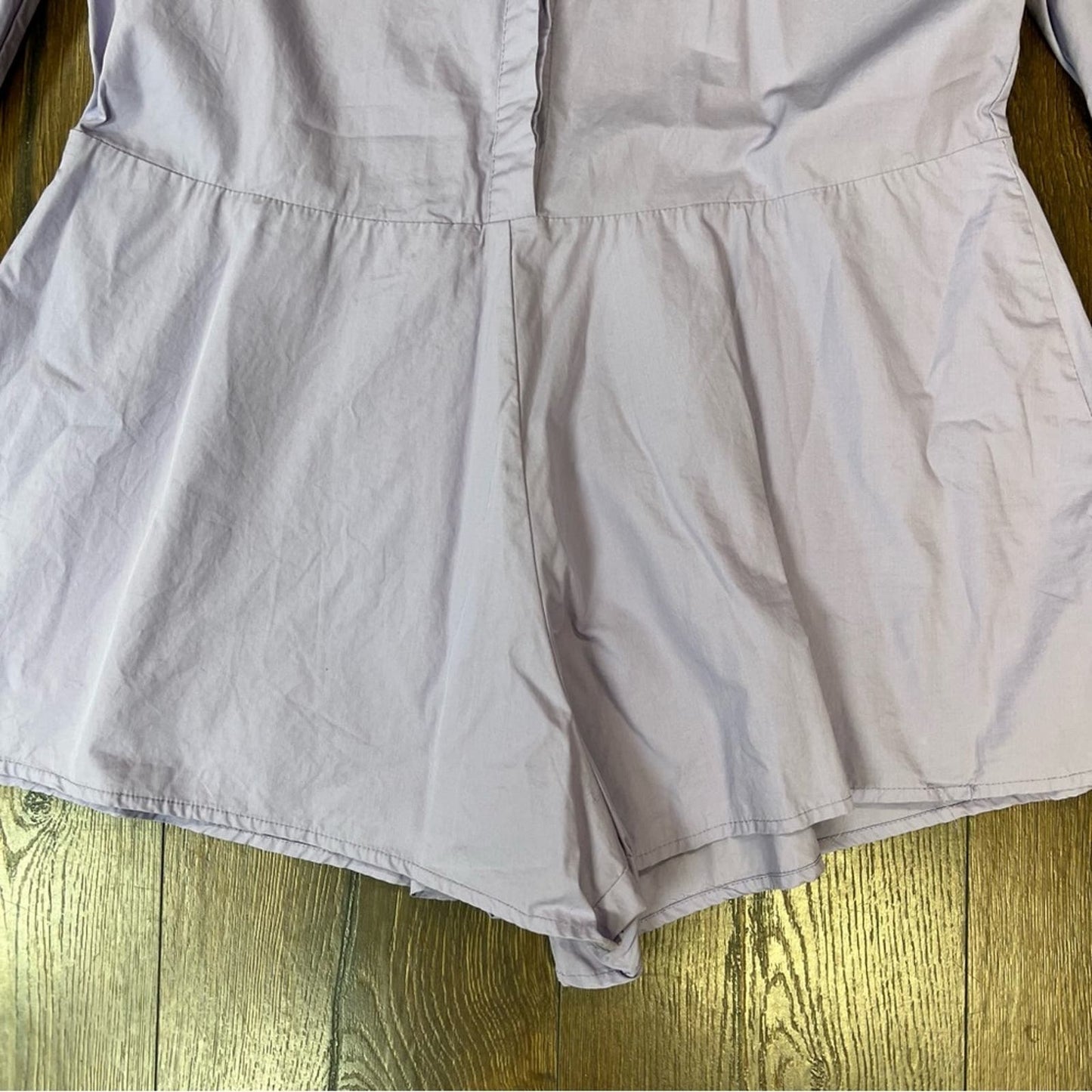 MISSGUIDED purple button front short romper SZ 2