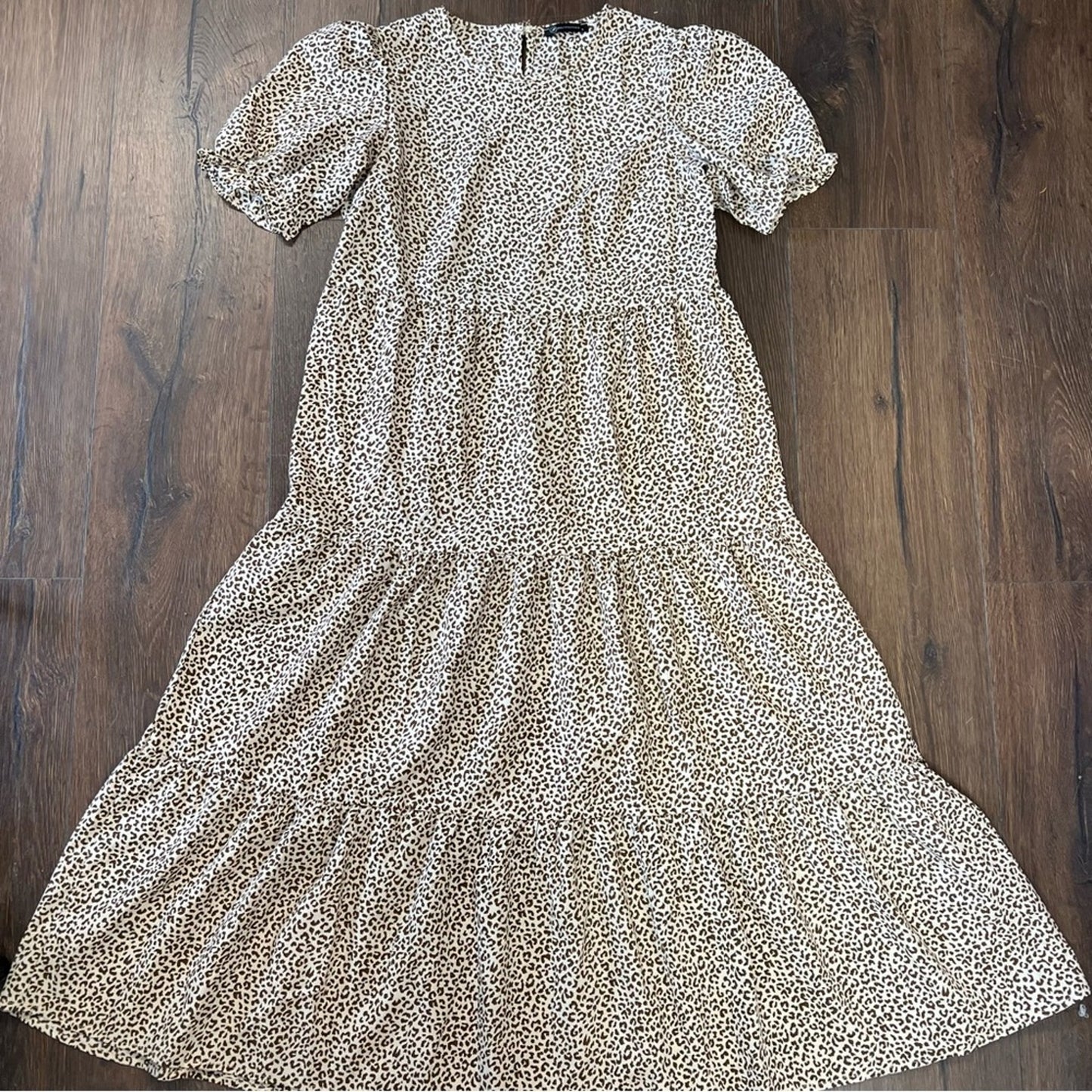 Pretty garden animal print dress SZ SM