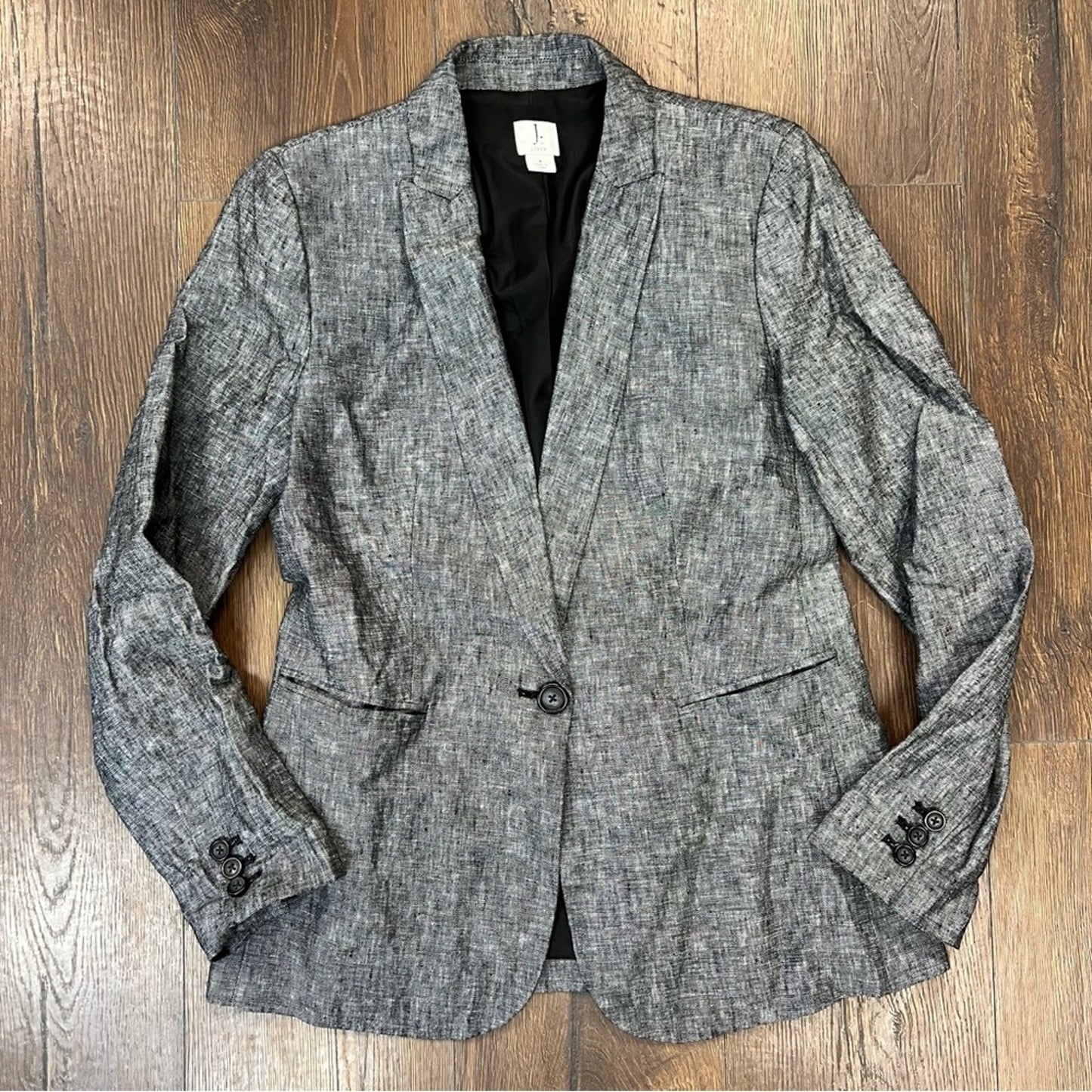 J. Crew Factory One-button linen blazer SZ 4