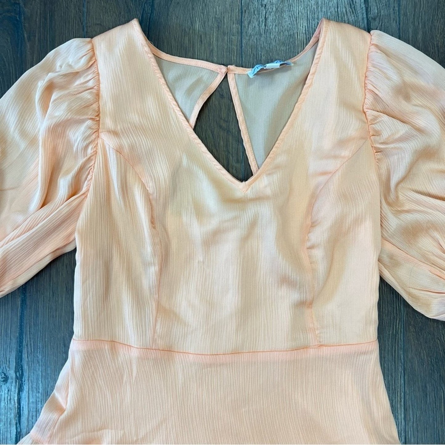 She + Sky orange tired mini dress SZ LG