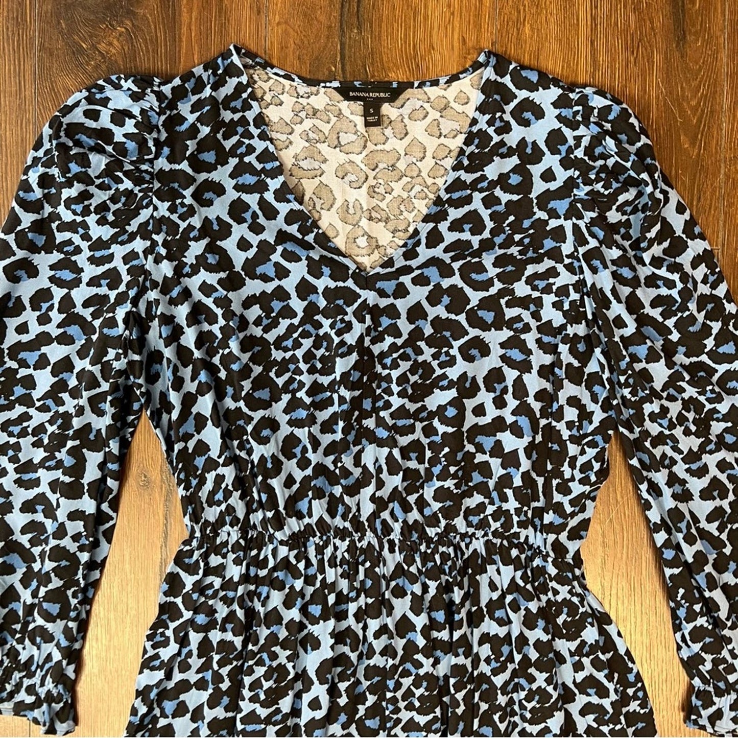 Banana Republic Puff-Sleeve Midi Dress SZ SM