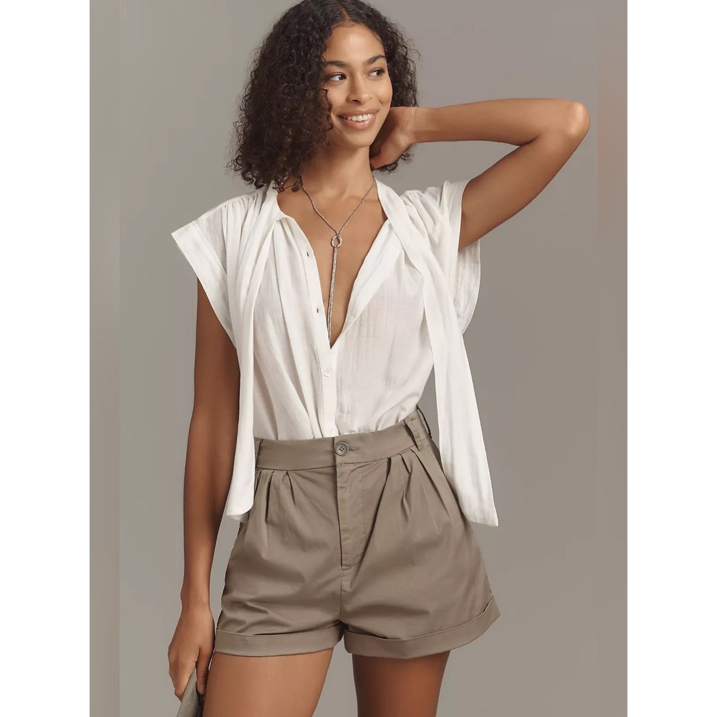 🆕 Pistola Felix High-Rise Pleated Shorts SZ 29