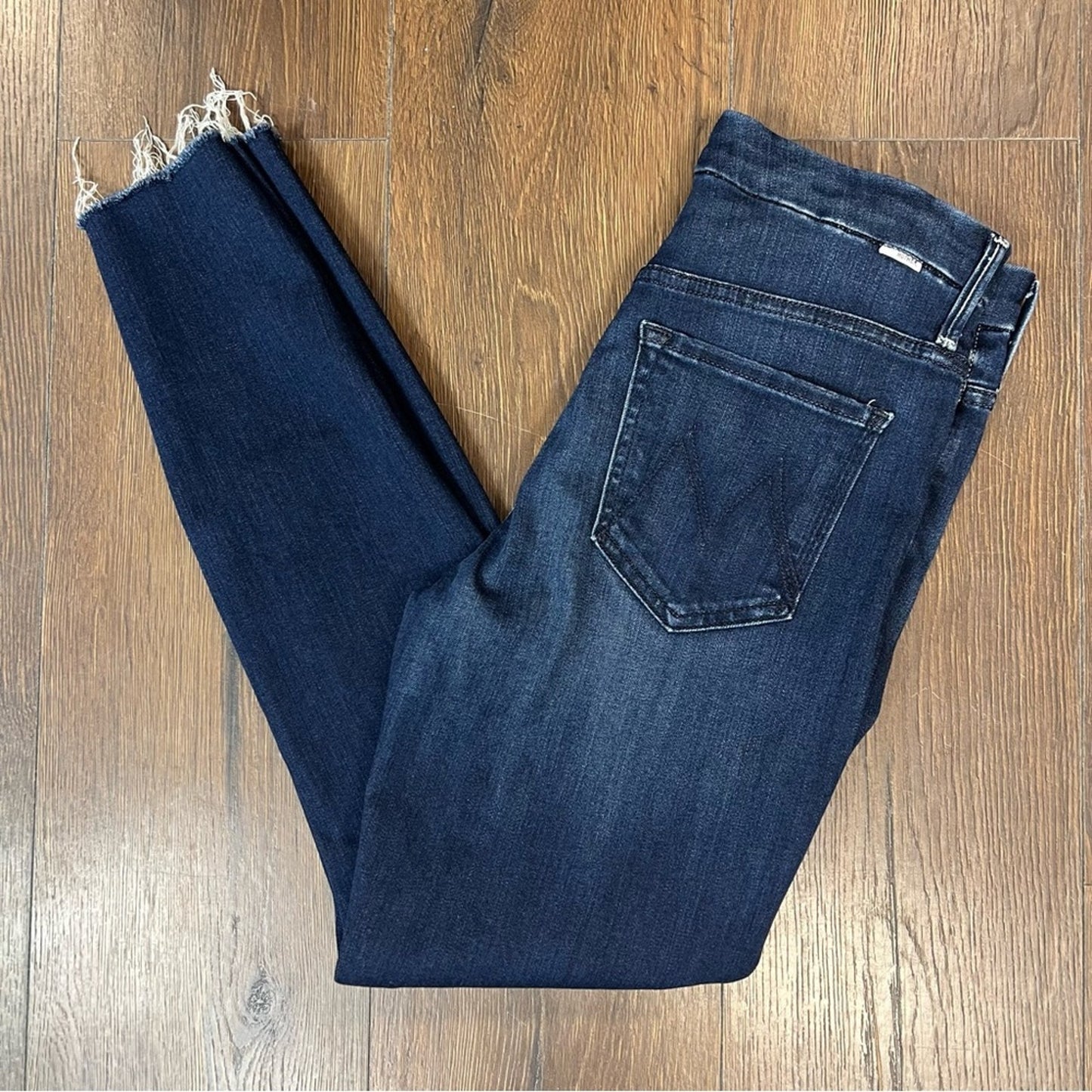 Mother Denim High Waisted Looker Ankle Fray- Tongue in Chic SZ 30/10