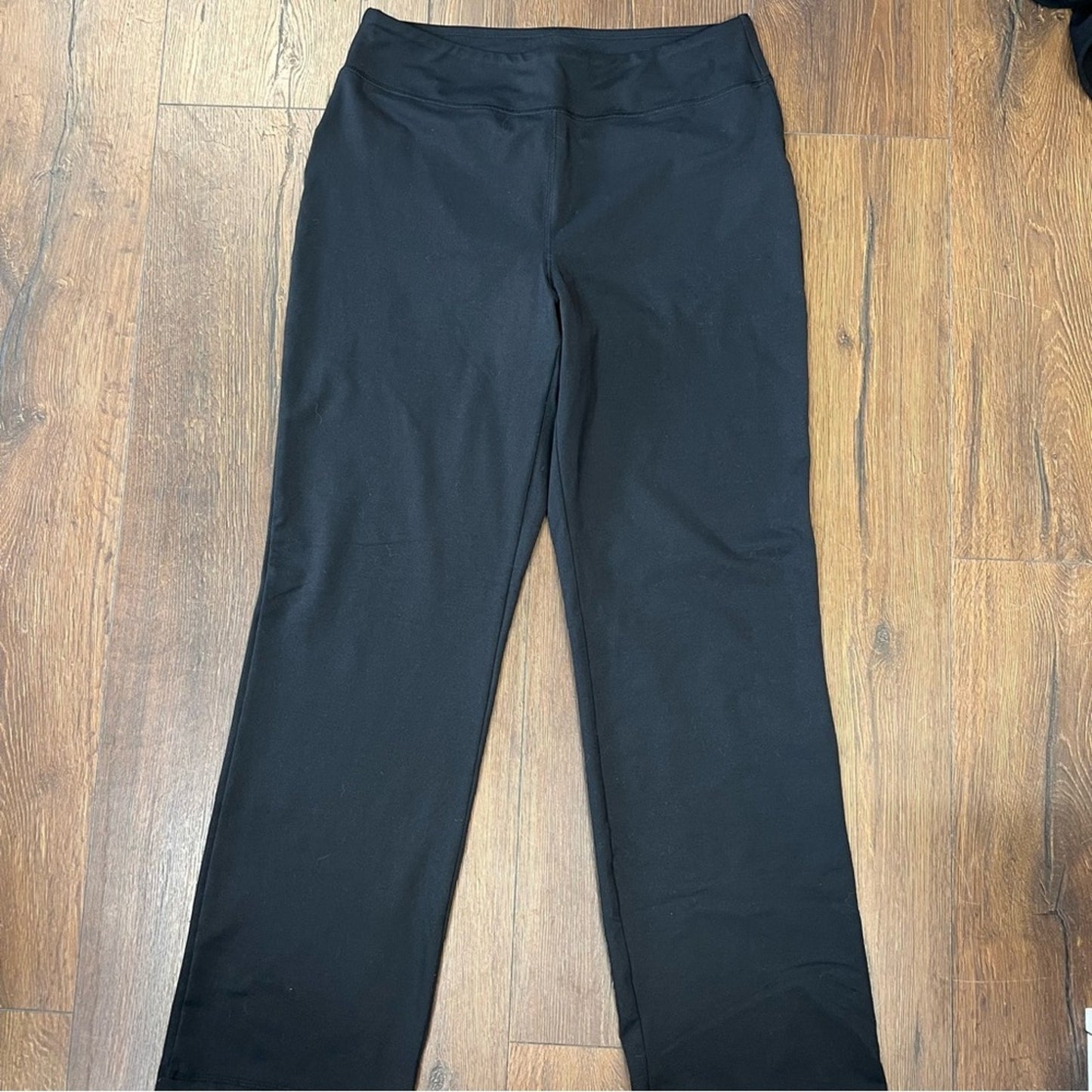 Lands end, sport black boot, cut athletic pants SZ MED