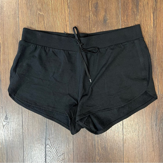 Victoria secret black drawstring shorts SZ LG