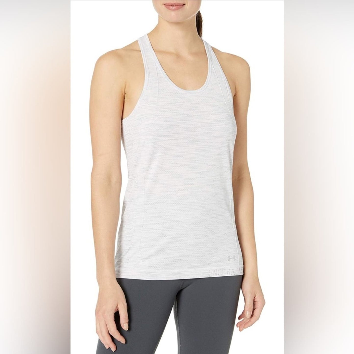 Under Armour Women's Threadborne Seamless Space Dye Racer Tank SZ LG
