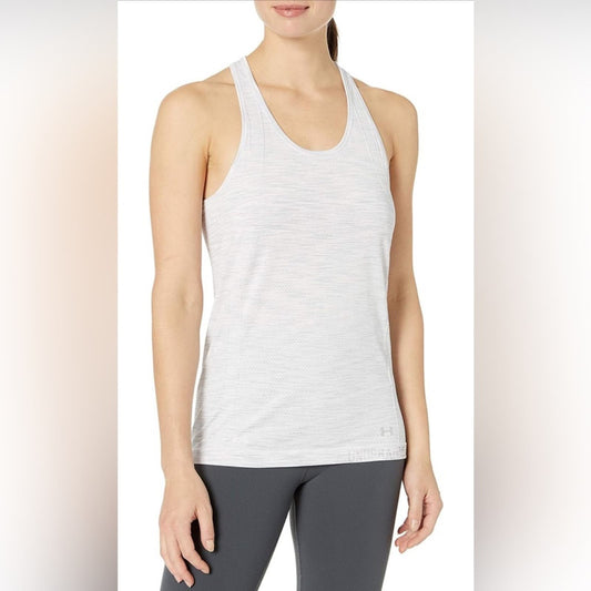 Under Armour Women's Threadborne Seamless Space Dye Racer Tank SZ LG