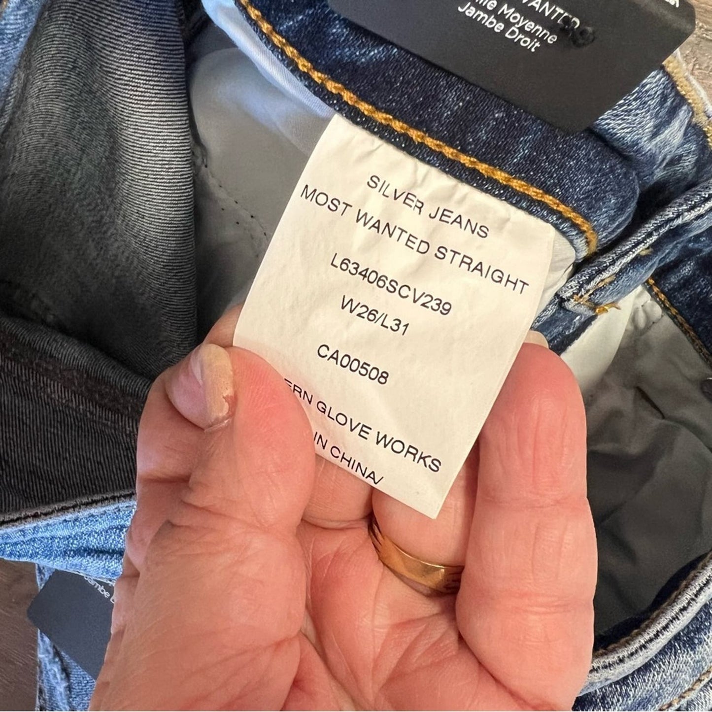 🆕 Silver Jeans Most Wanted Mid Rise Straight Leg Jeans SZ 26/2