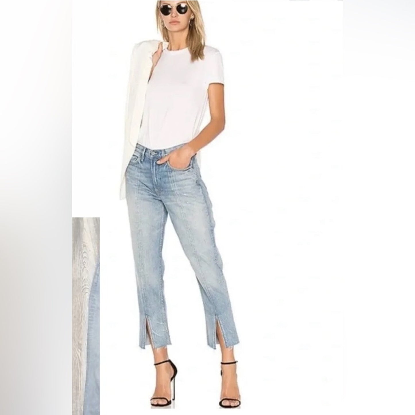GRLFRND Cheryl Side Split Jean in Last Dance SZ 28/6