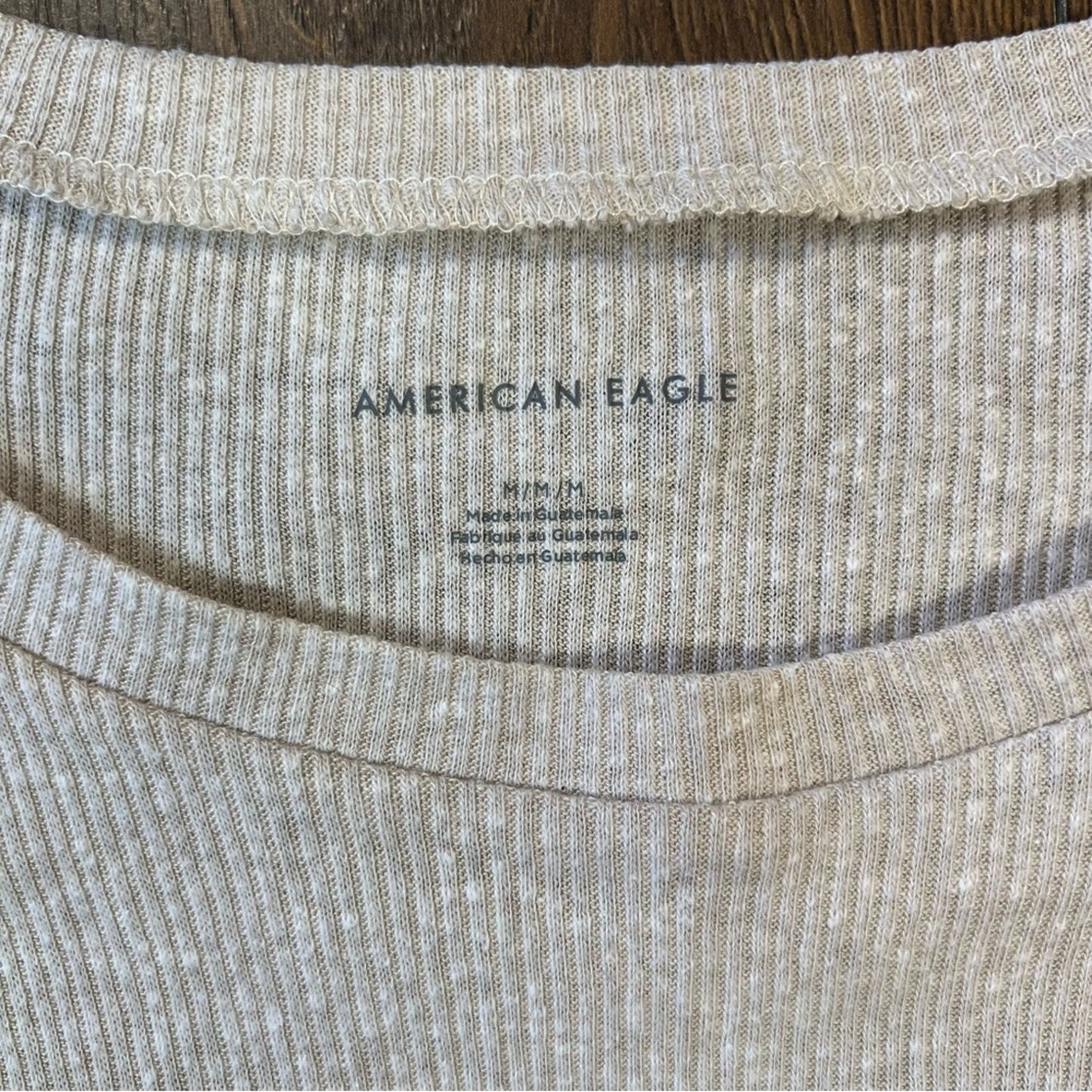 American Eagle scoopneck drawstring crop top SZ MED