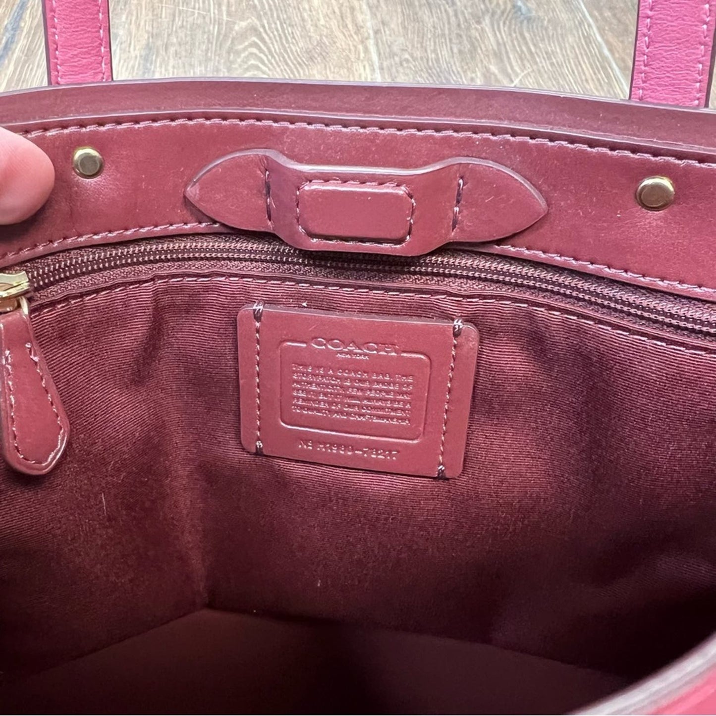 Coach Central Shopper Tote in Dusty Rose