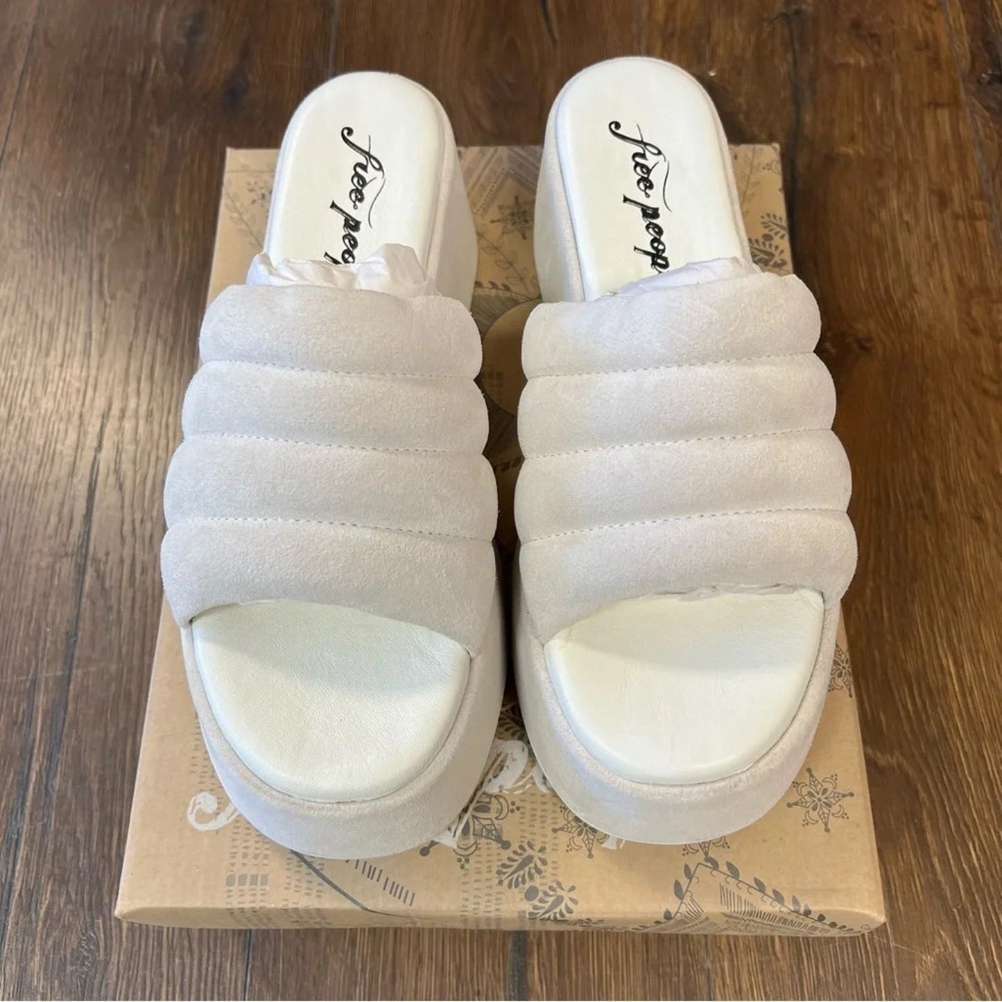 🆕 Free People Almost paradise platform in sea salt SZ 38