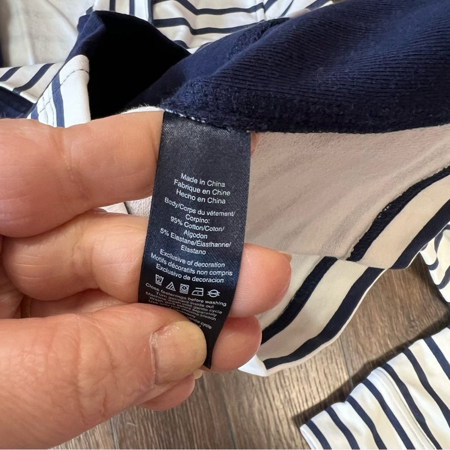 Sperry Top Sider Zip Up Striped Jacket SZ LG