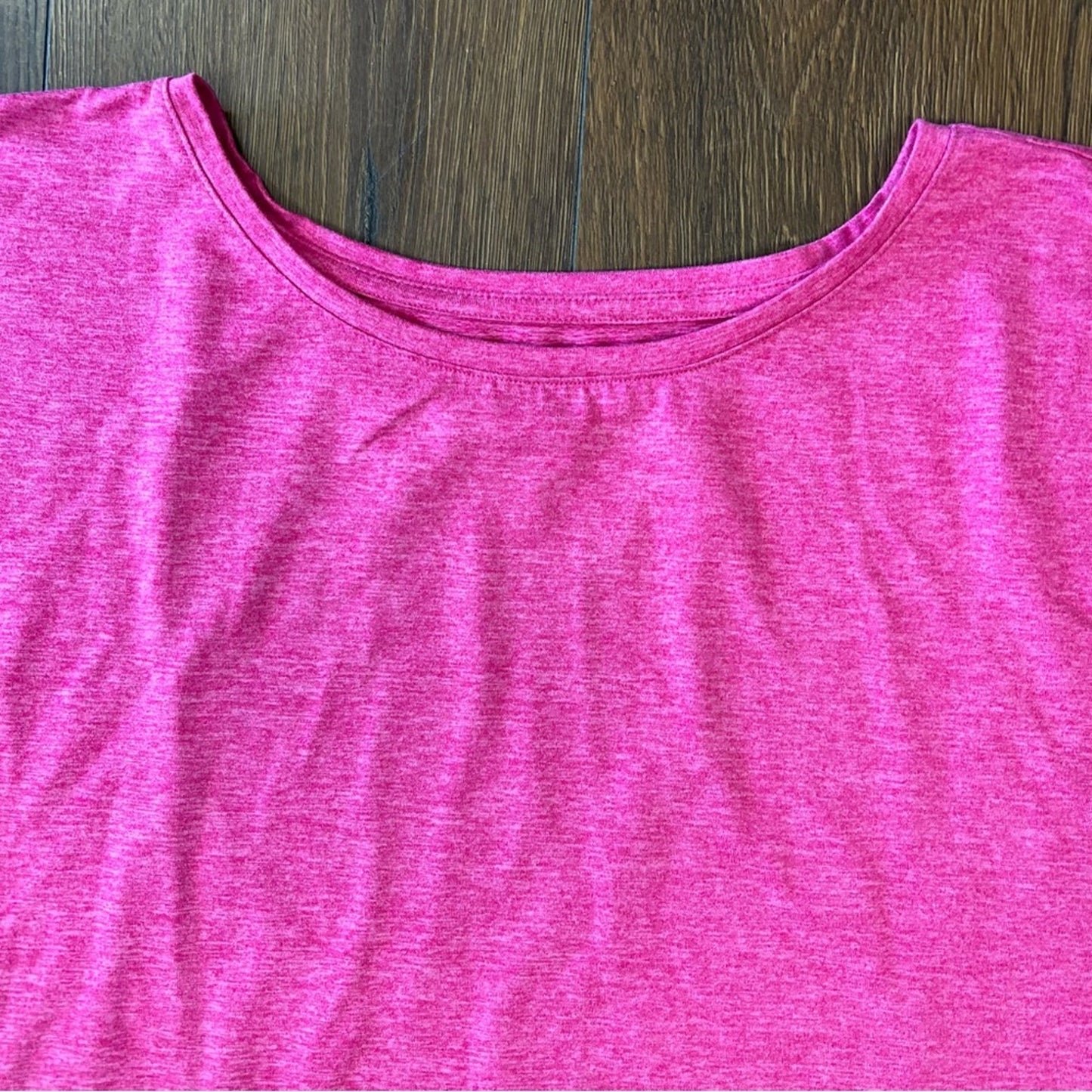 GAPFIT pink brushed tech tee SZ LG