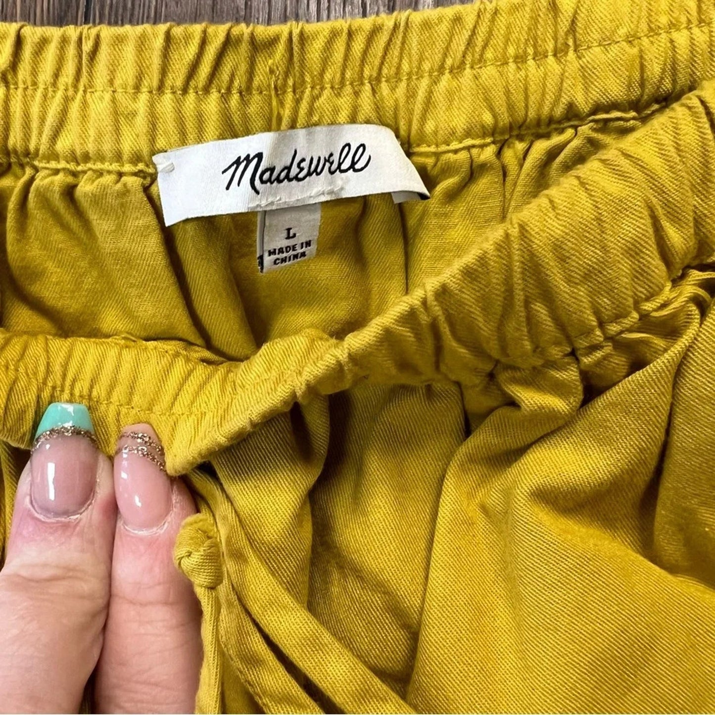 Madewell eyelet off the shoulder blouse SZ LG