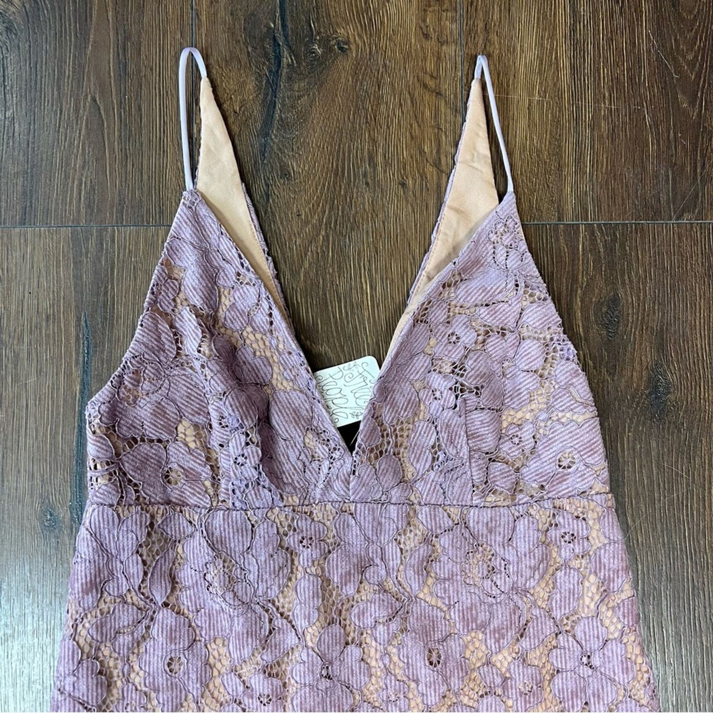 🆕 Free People dangerous love lilac lace mini dress SZ 2