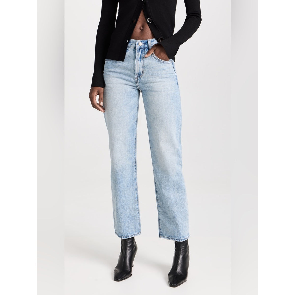 🆕 PISTOLA Bowie Lexi Mid Rise Straight Leg Jeans SZ 25