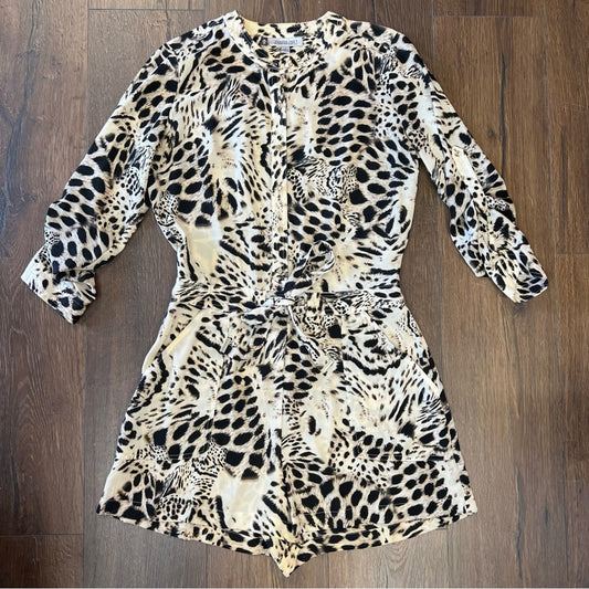 Jennifer Lopez animal print romper SZ 8