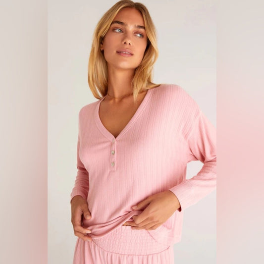 🆕 Z SUPPLY The Blush Dusk Pointelle‎ Top SZ LG