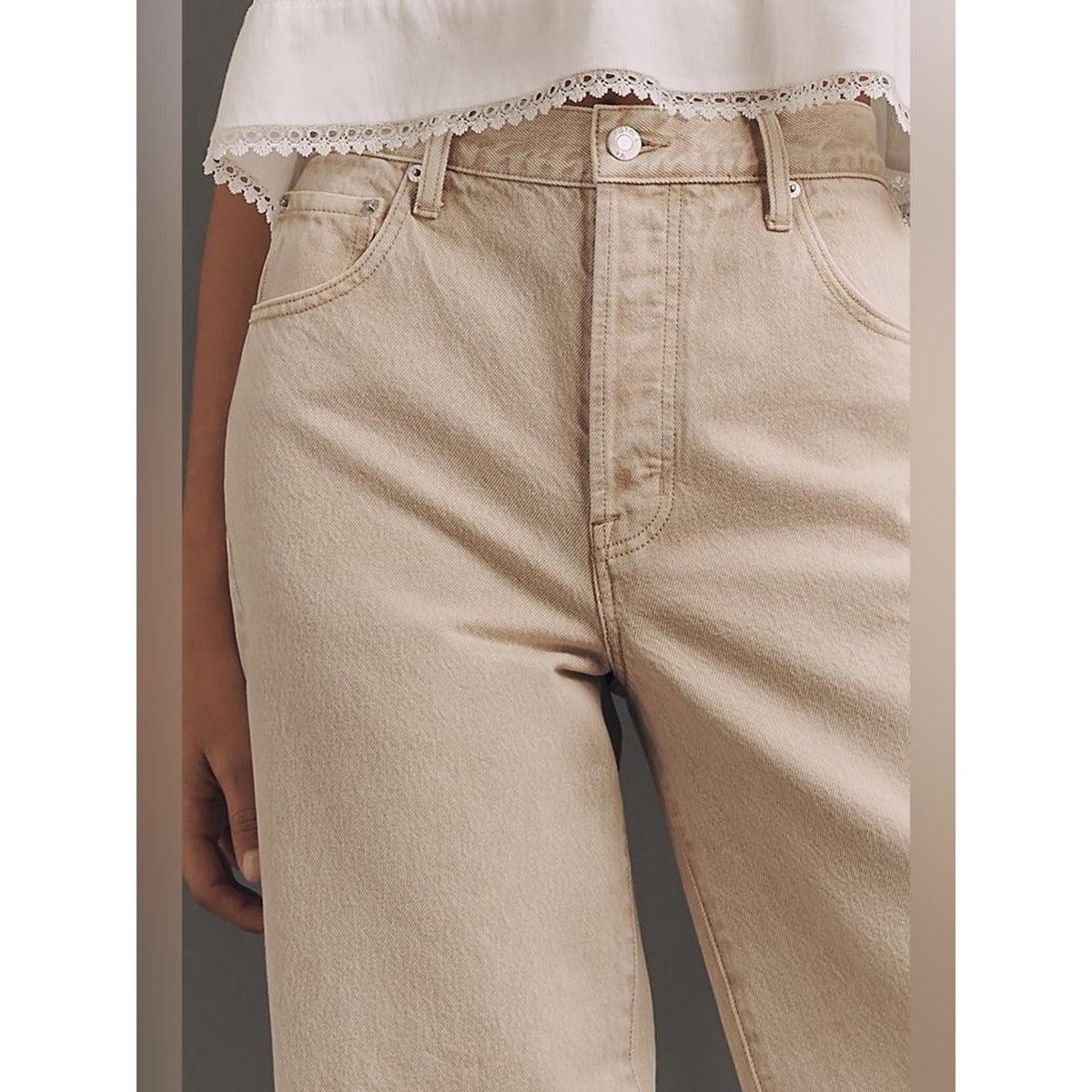 🆕 PISTOLA Tate High-Rise Crop Tapered Jeans SZ 30