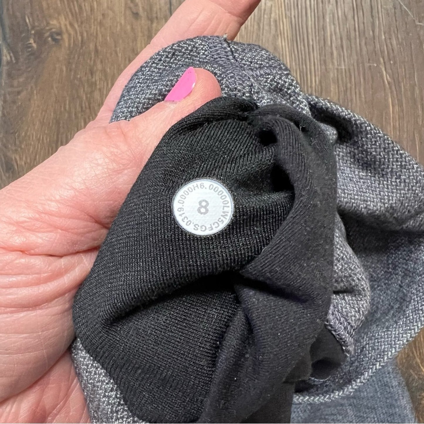 Lululemon Align Crop *21" Mini Heathered Herringbone Heathered SZ 8