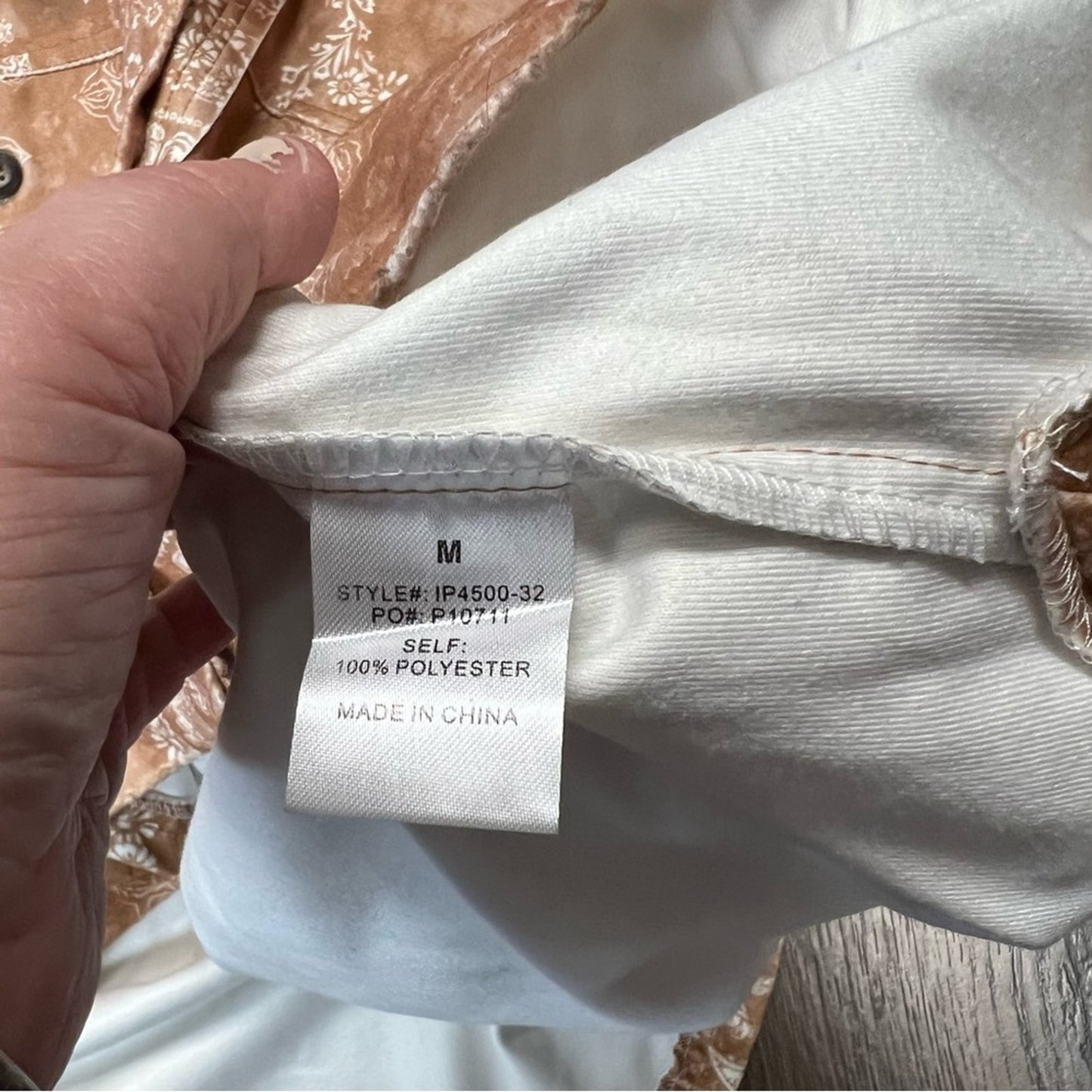 BiBi Sable Paisley shirt jacket SZ LG