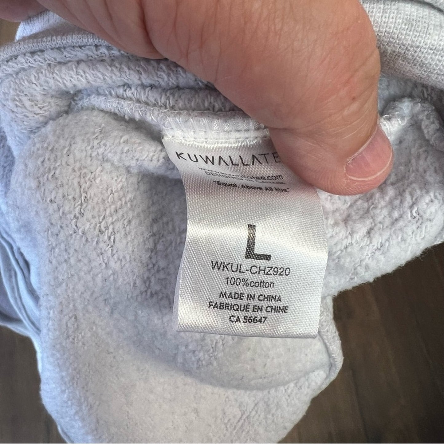 Kuwalla Women's Cropped Zip Up Hoodie SZ LG