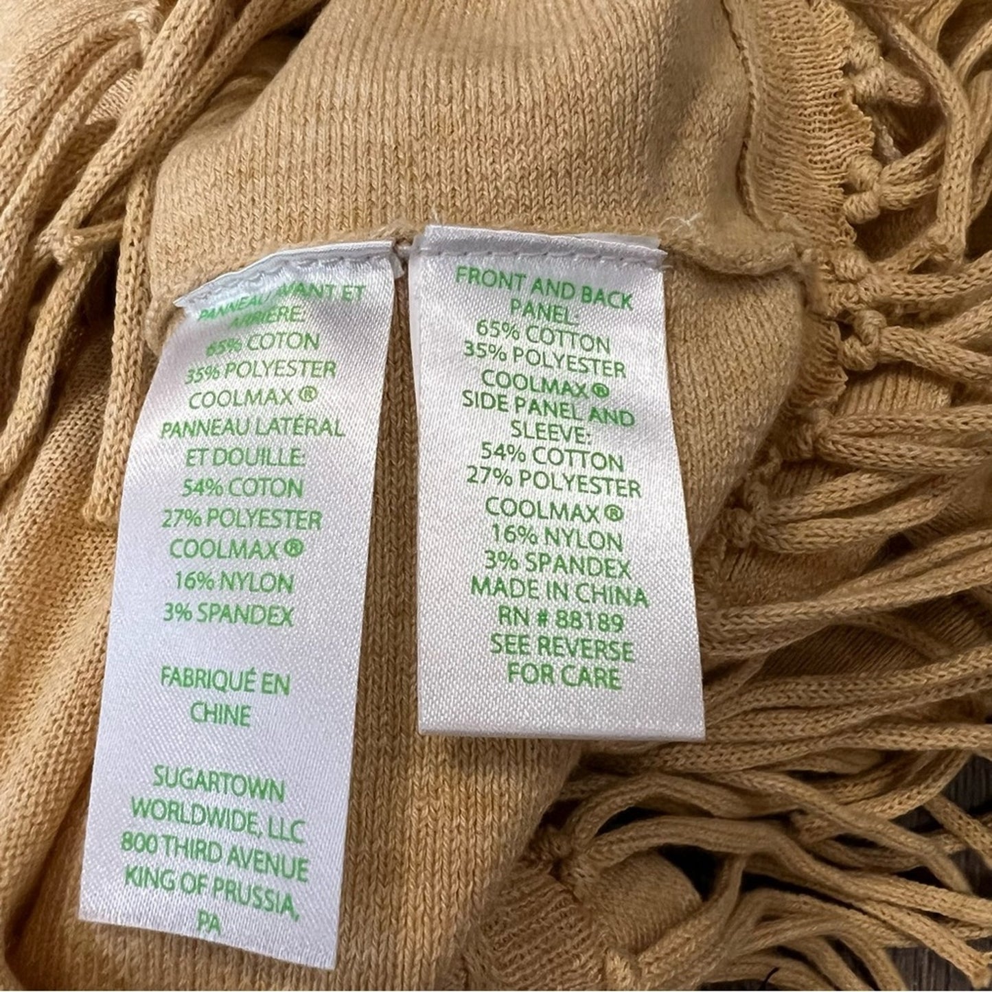 🆕 Lilly Pulitzer Glenda Fringe Pullover Boatneck Sweater Sand Tan SZ MED