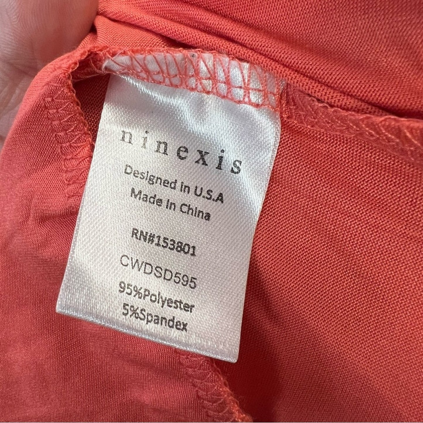 Ninexis Cotton eyelet contrast bodice with 3/4 sleeve dress SZ MEDIA