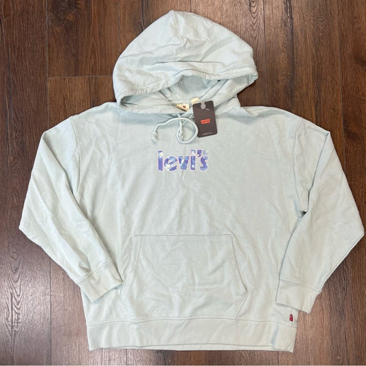 🆕 Levi’s mint and purple tye dye pullover hoodie SZ XL