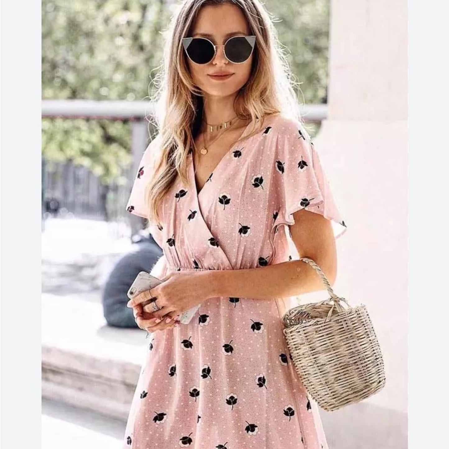 Paris Atelier pink floral dress SZ 12