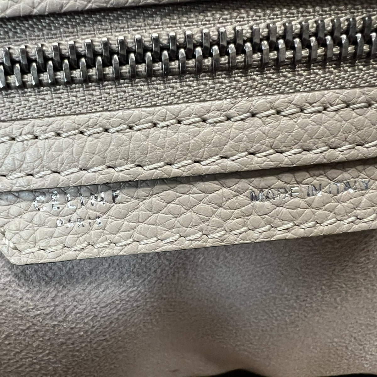 Celine Luggage Micro Pebble Leather Drummed Calfskin-Authentic‎