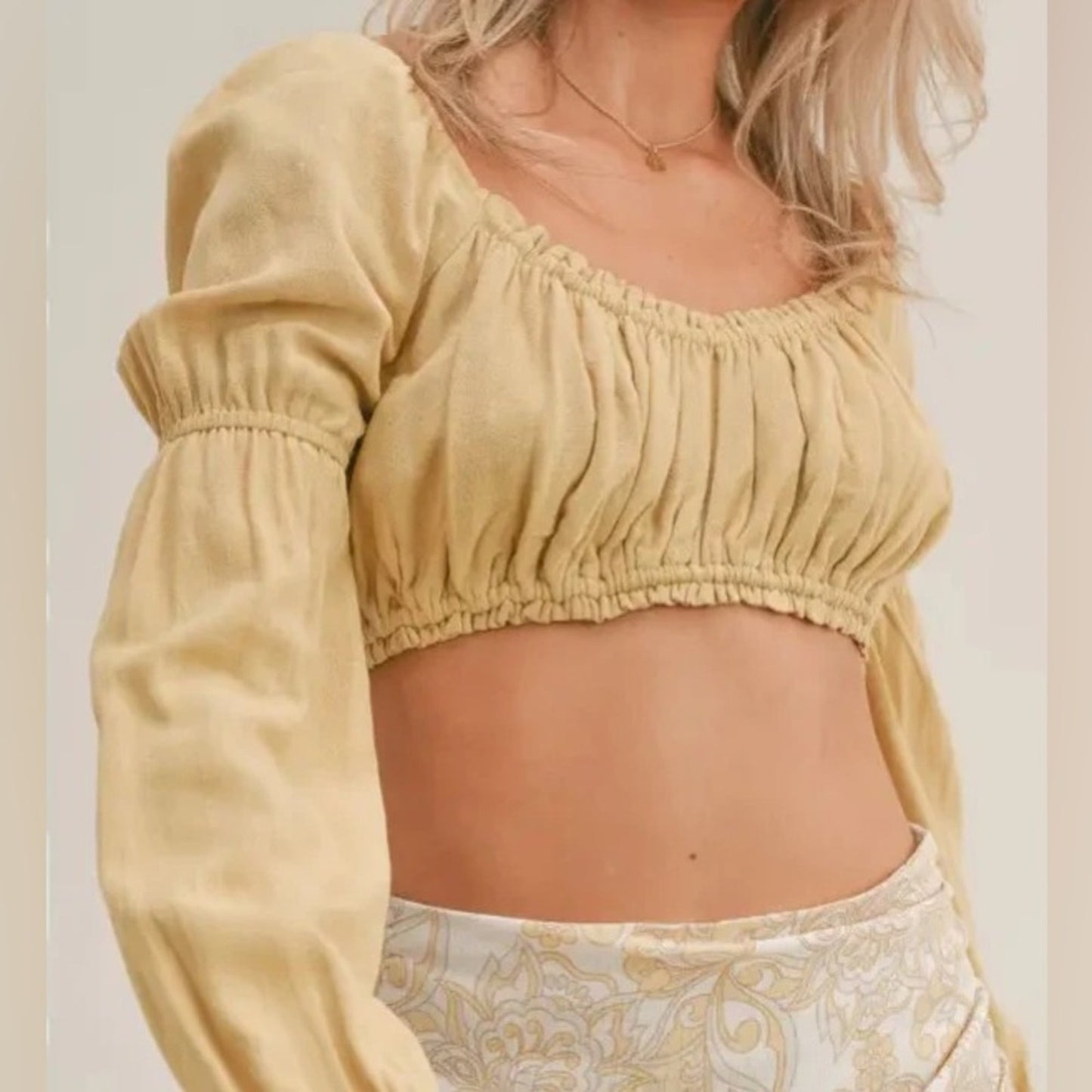 🆕 Sage the label Tuscany‎ crop top SZ MED