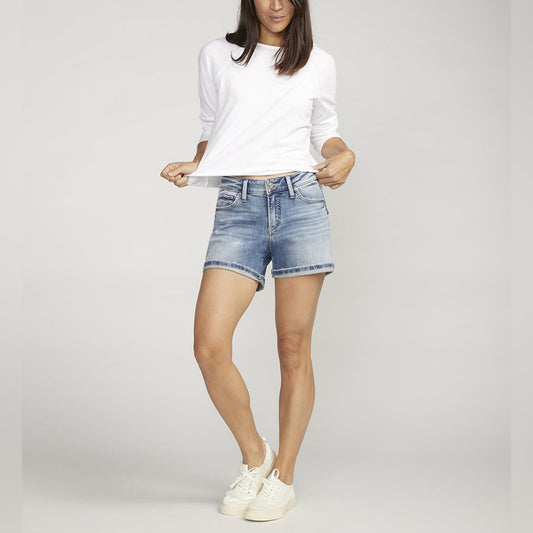 🆕 Silver Jean Elyse Mid Rise Short SZ 26/2