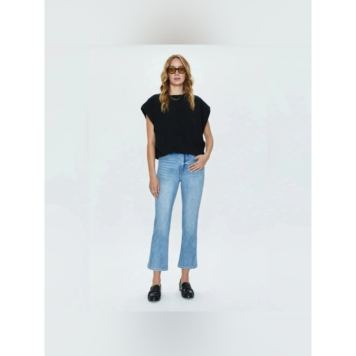 🆕 Pistola Trina Black Muscle Tee NWT SZ SM