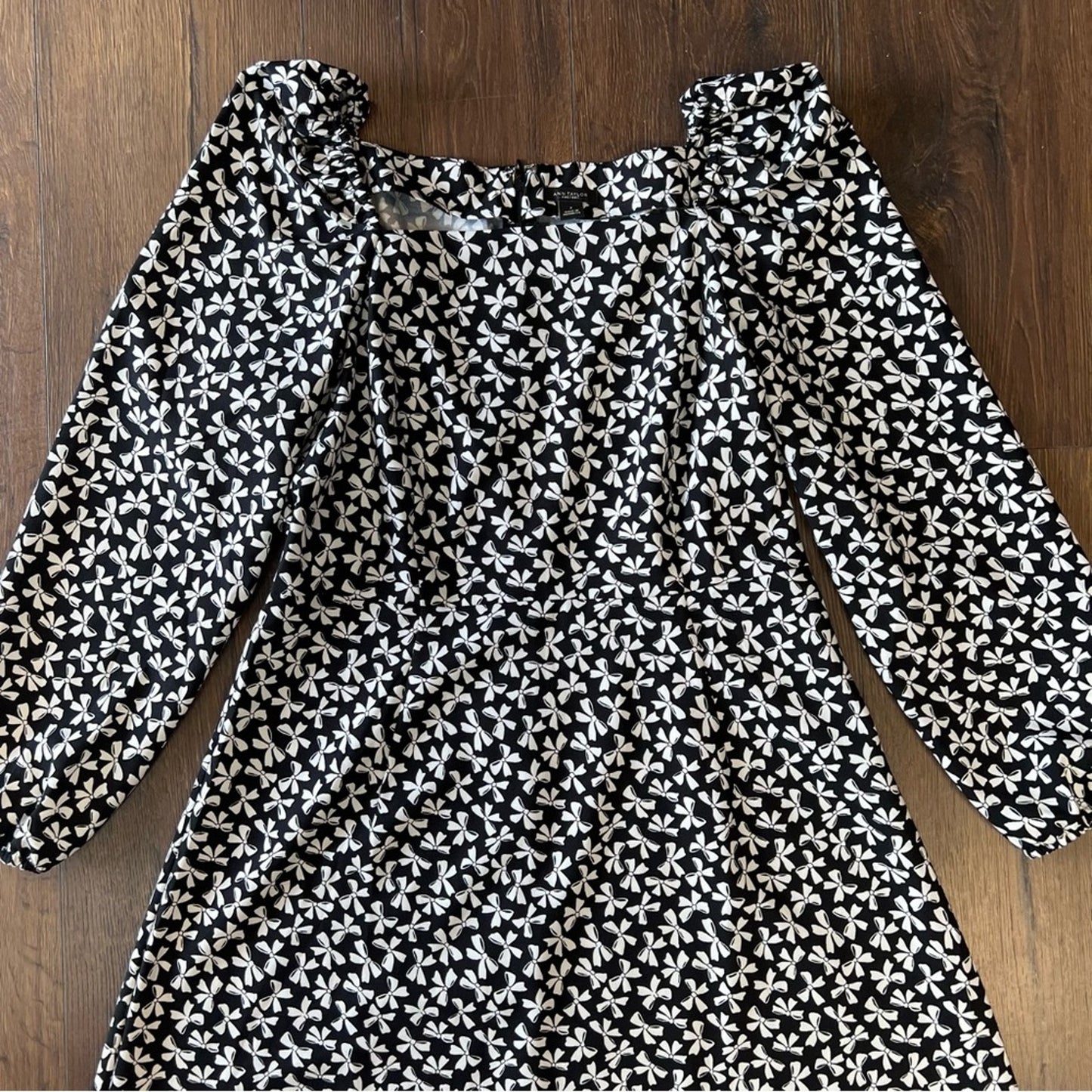 Ann Taylor factory Bow, print maxi dress SZ 8