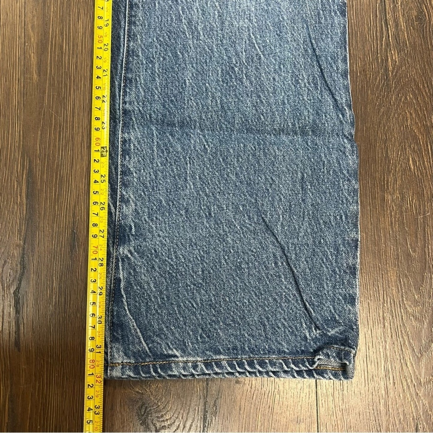 J. Crew Light Blue Full Length Demi‎ Boot Cut Jeans SZ 32T