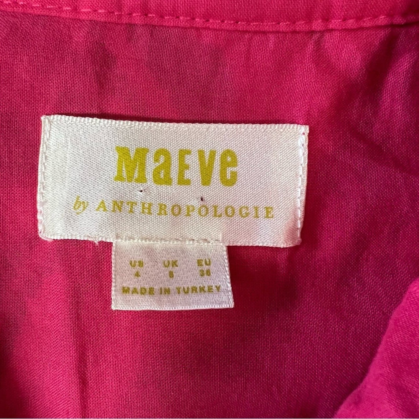 Anthropologie Maeve Slim Pink Button Down
SZ 4