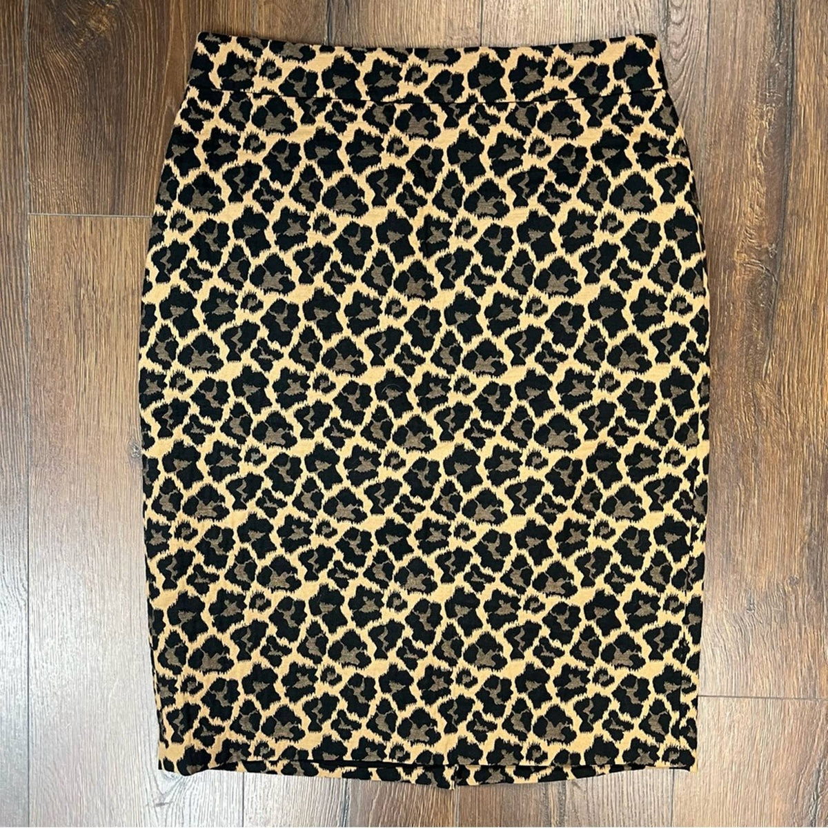 Talbots animal print pencil skirt SZ 8P
